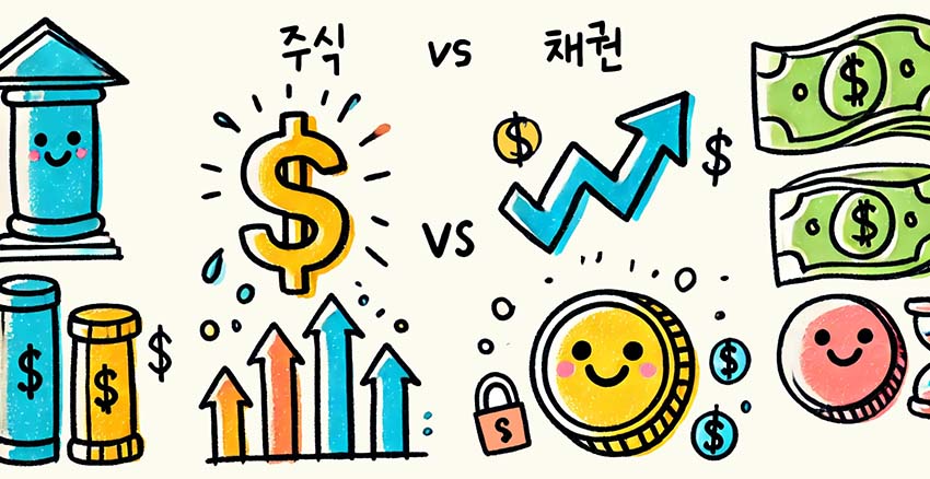 주식 vs 채권 이미지